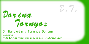 dorina tornyos business card